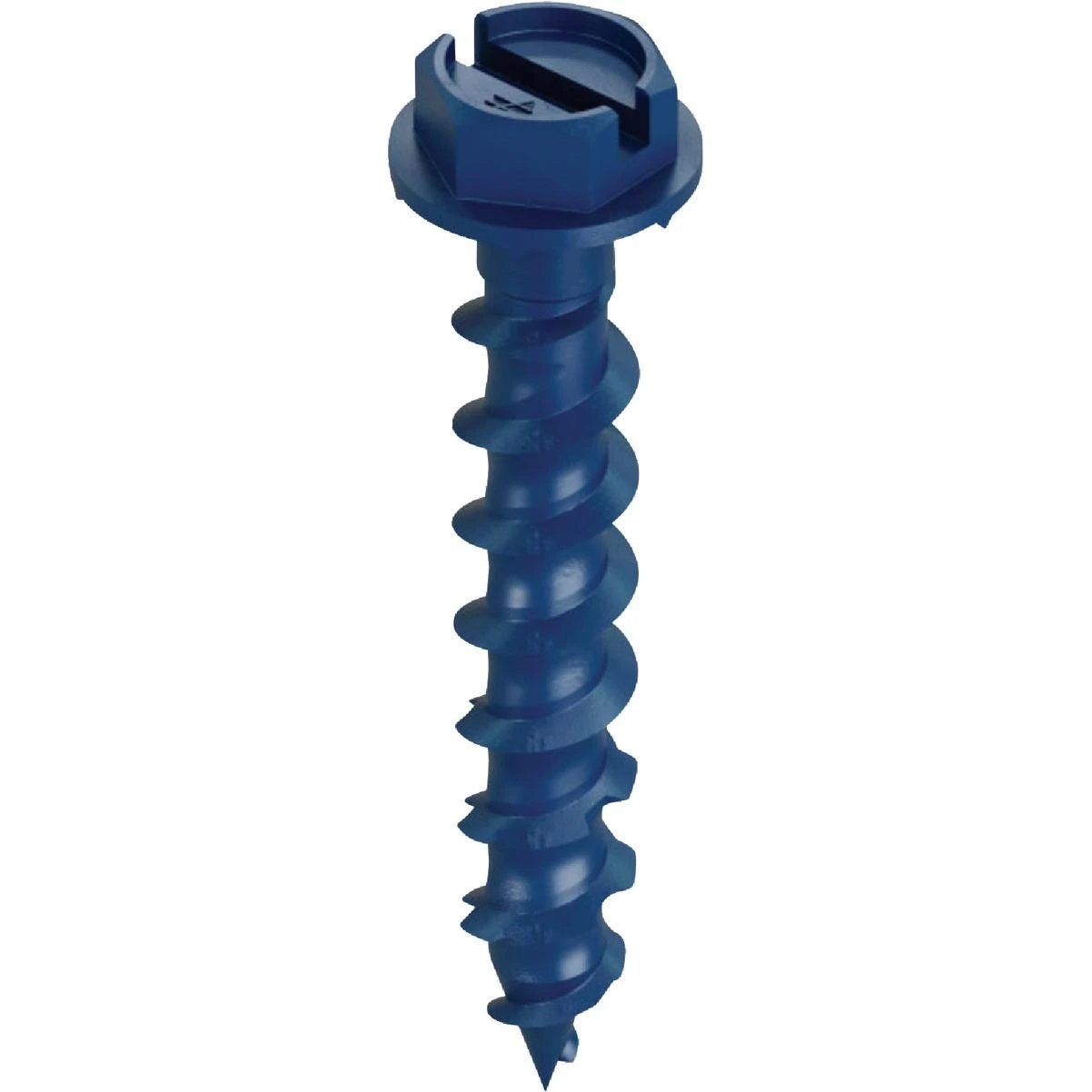 Simpson Strong-Tie Titen Turbo 3/16 In. x 1-1/4 In. Hex-Head Concrete and Masonry Screw, Blue (75 Ct.)