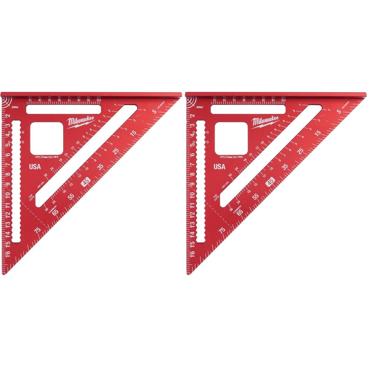 Milwaukee 7 In. Aluminum Rafter Square (2-Pack)
