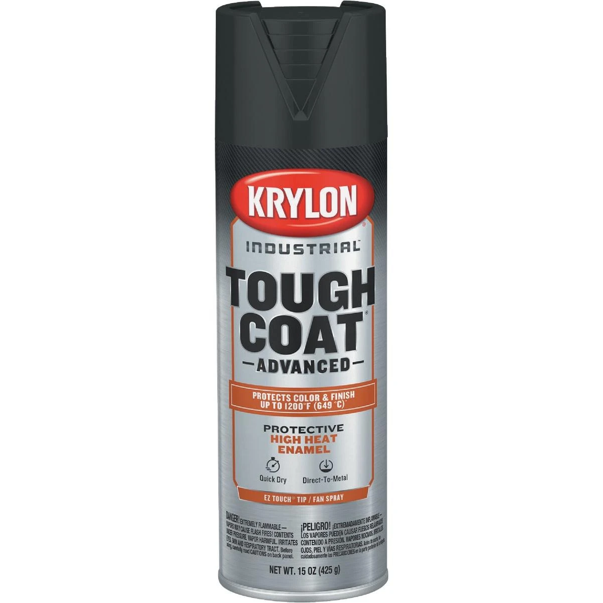 Krylon Industrial Tough Coat 15 Oz. High Heat Black Rust Barrier Spray Enamel