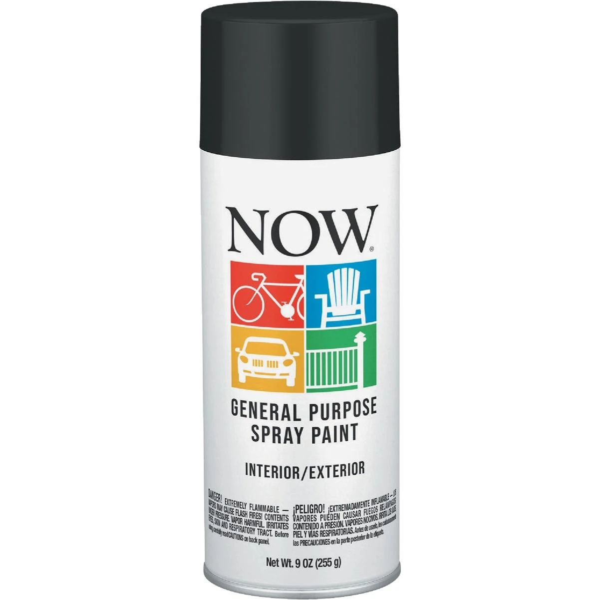 Krylon Now 9 Oz. Flat Black General Purpose Spray Paint