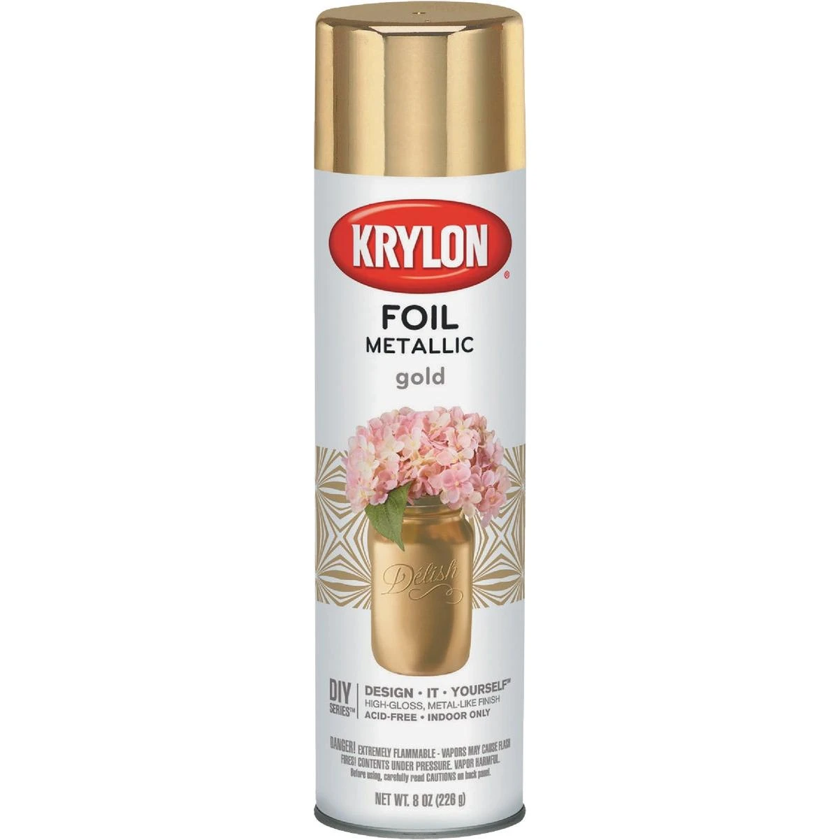 Krylon 8 Oz. Premium Foil Metallic Gold Spray Paint