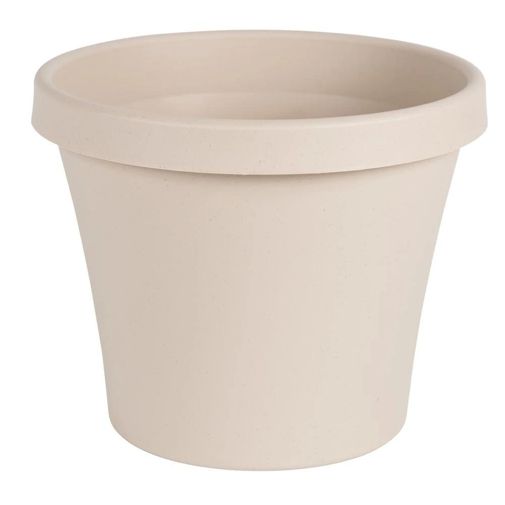 Bloem 14 In. Dia. Pebble Stone Poly Classic Flower Pot