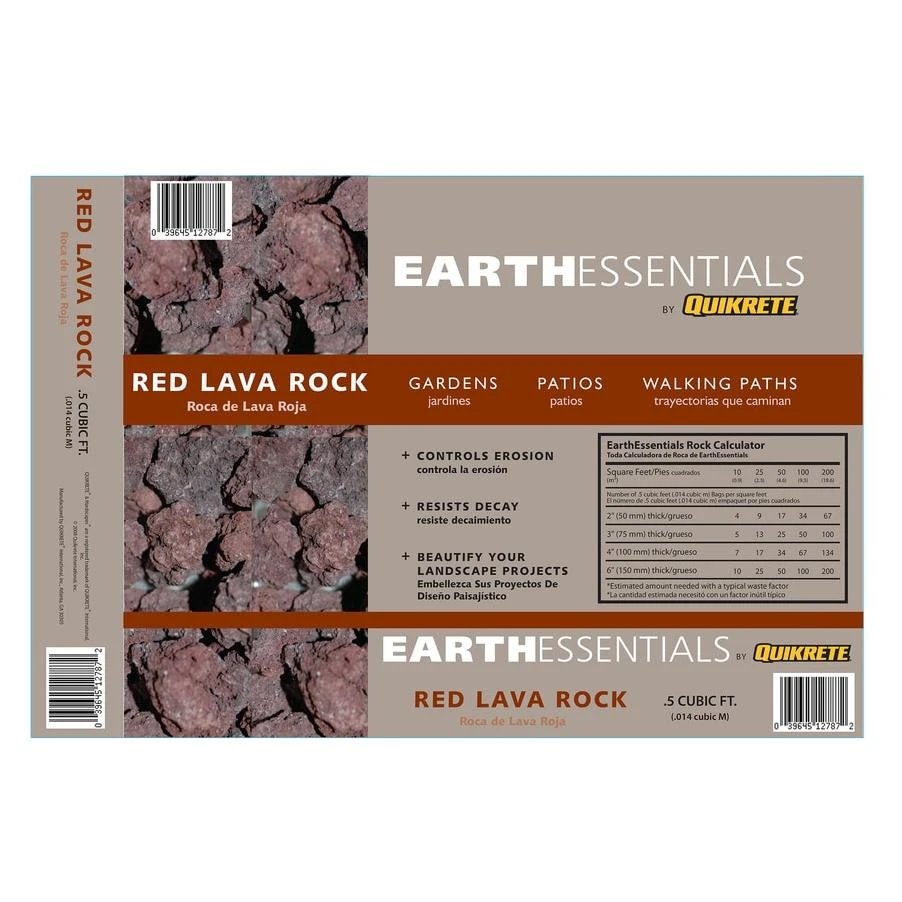 LAVA ROCK RED .5 CF