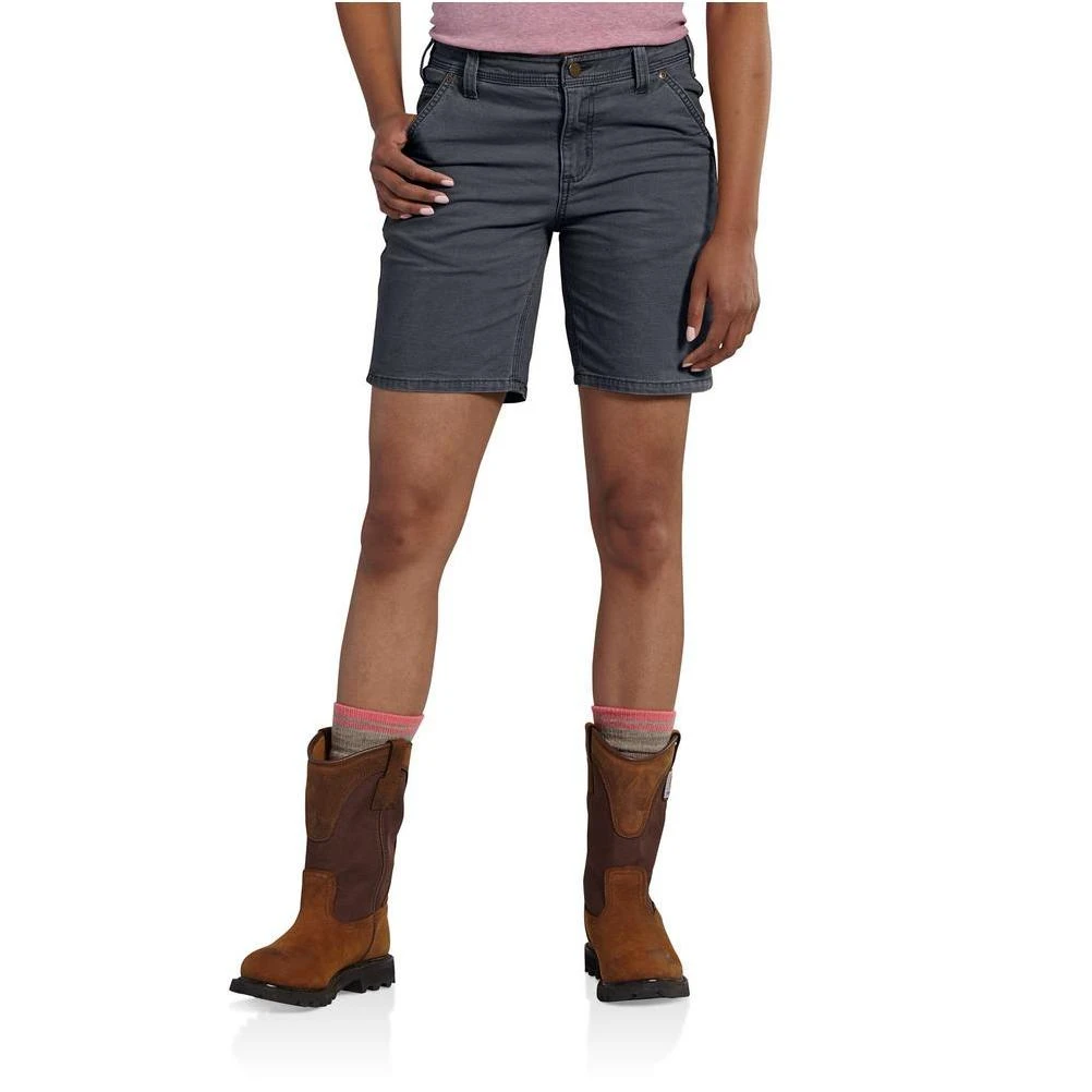 Carhartt Women's Original Fit Crawford 8 Inch Short - 14 - Coal