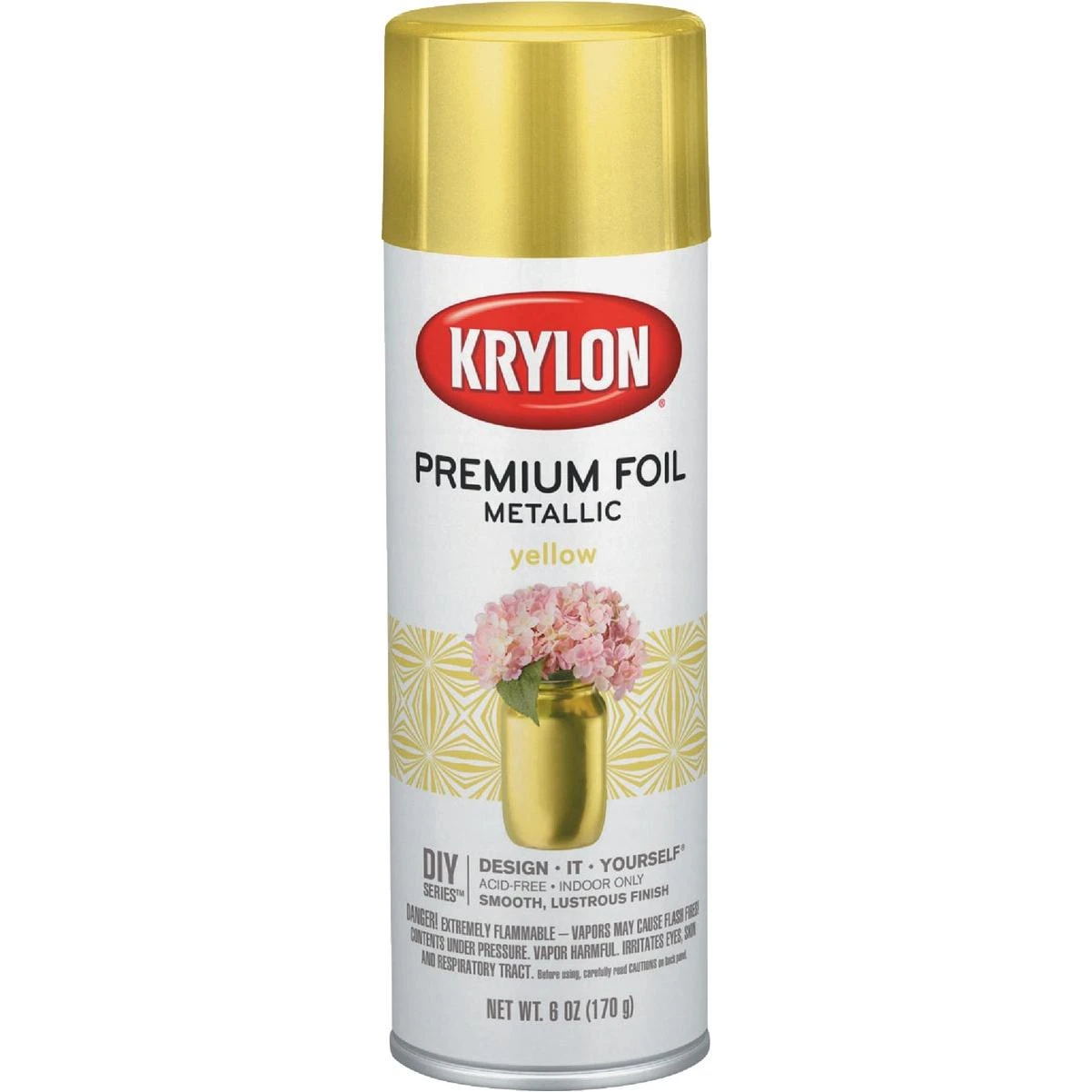 Krylon 8 Oz. Premium Foil Metallic Yellow Spray Paint