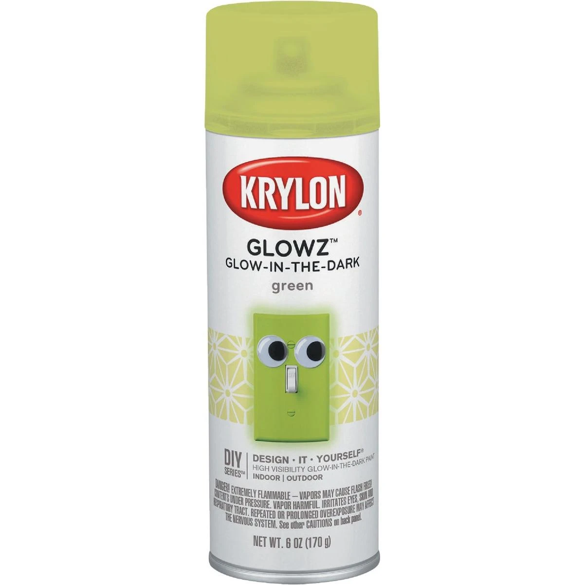 Krylon Glowz 6 Oz. Green Glow-In-The-Dark Spray Paint