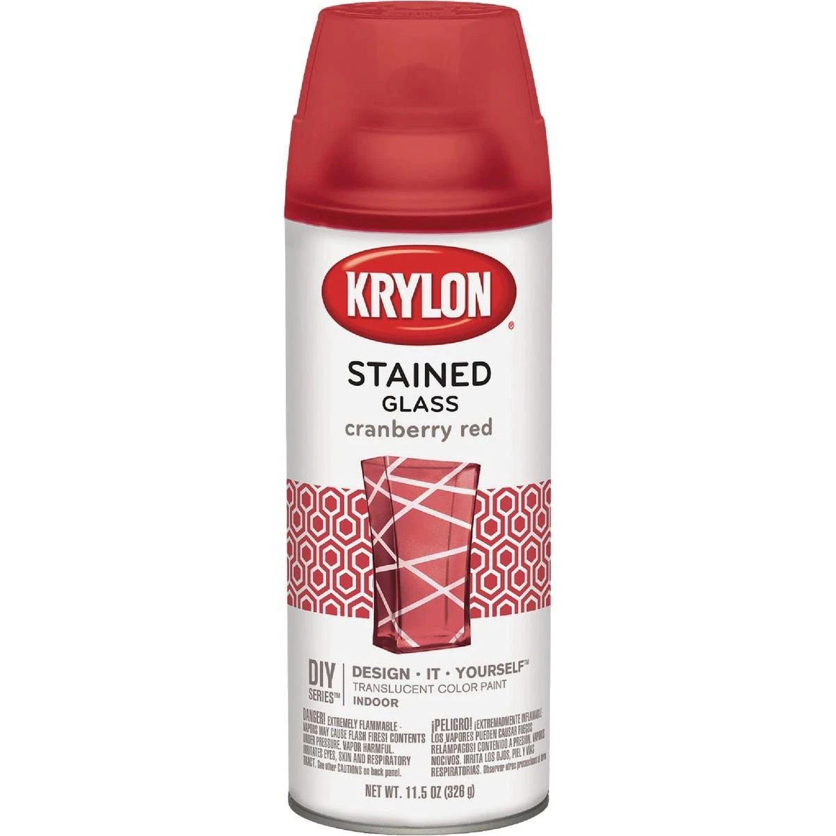 Krylon Stained Glass 11.5 Oz. Cranberry Red Spray Paint