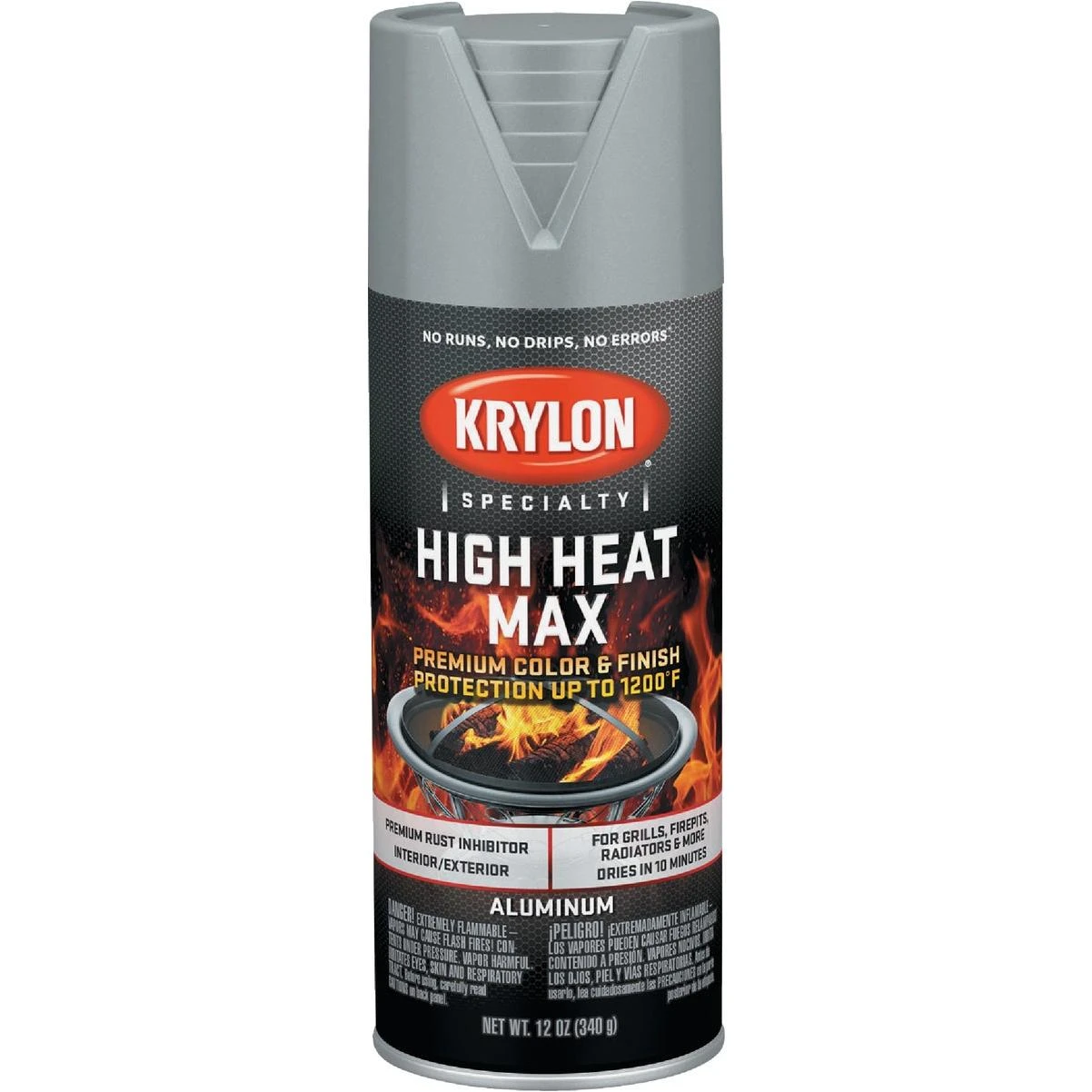 Krylon Max 12 Oz. Aluminum High Heat Spray Paint