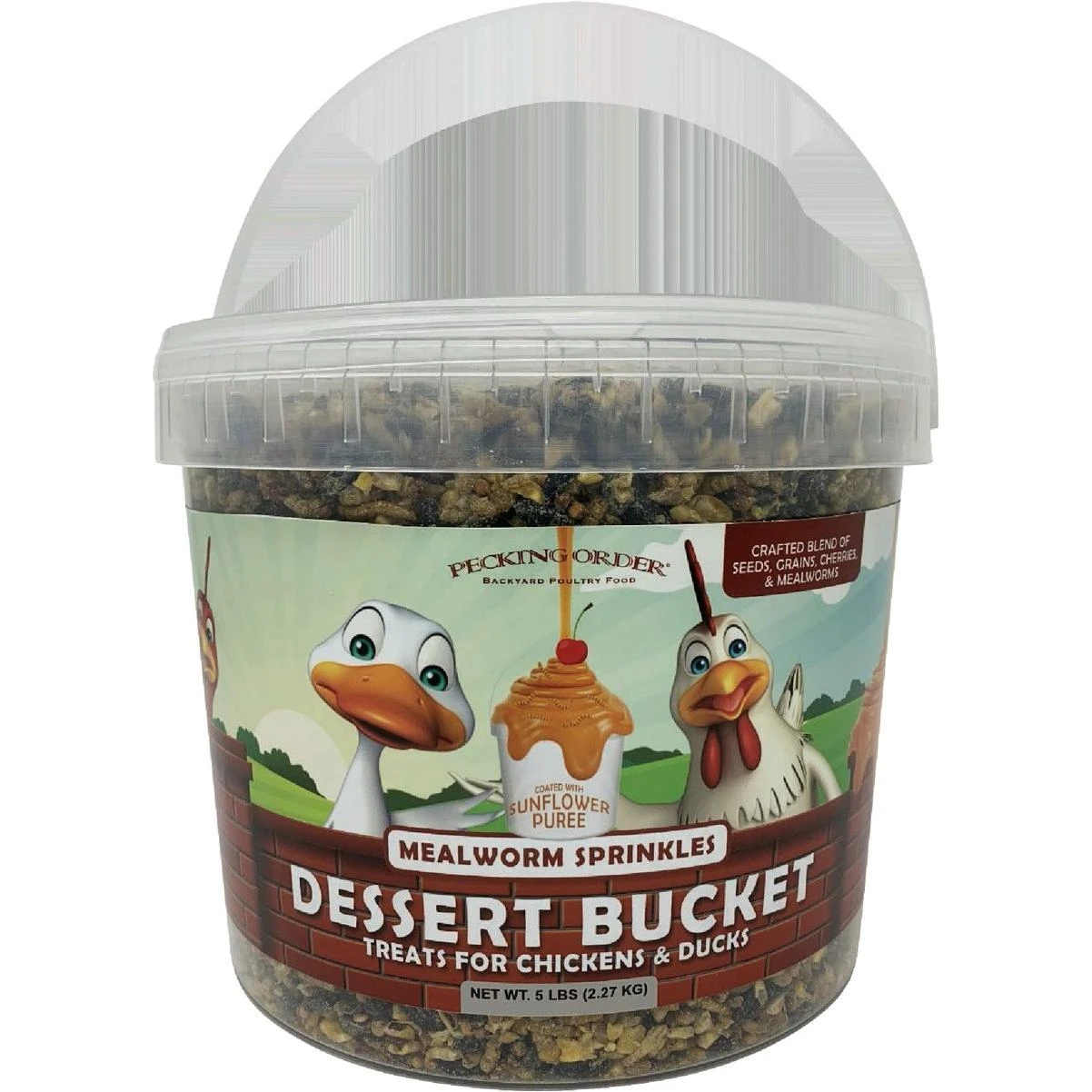 Pecking Order 5 Lb Dessert Bucket Mealworm Sprinkles