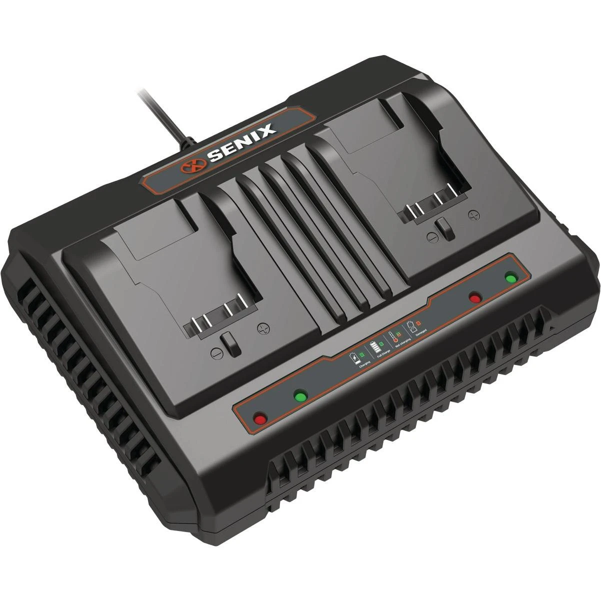 Senix X2 20 Volt Max 6-Amp Dual Port Lithium-Ion Battery Charger