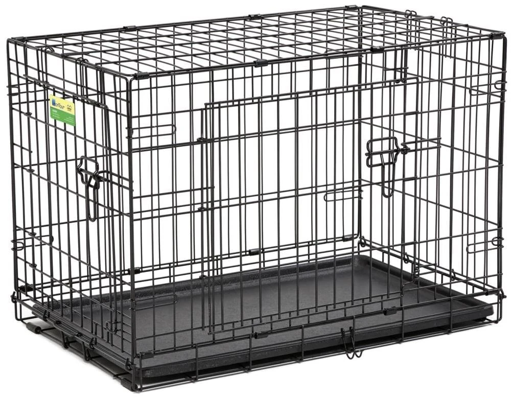 248924 30 in. Pet Expert Double Door Dog Crate