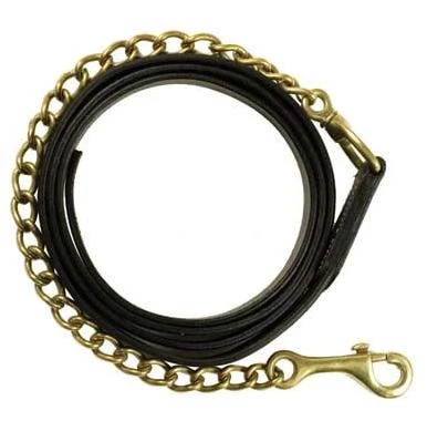 Leather Lead With Chain 199-20 For Horses - Durable Tack Accessory