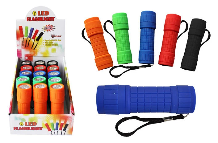 2128590 Ultra Bright 6 Led Flashlight - Perfect For Home And Outdoor Use
