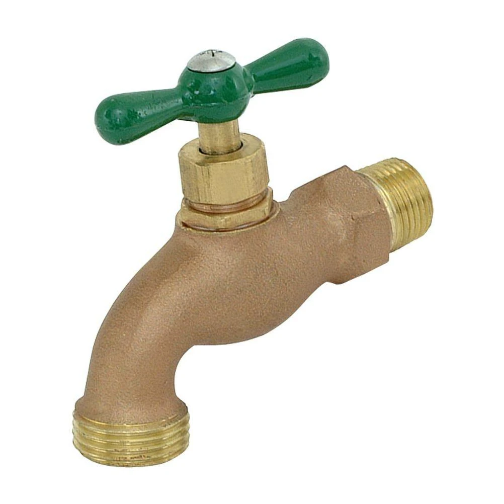 3/4 in. Brass MIP x MHT Heavy Pattern Hose Bibb
