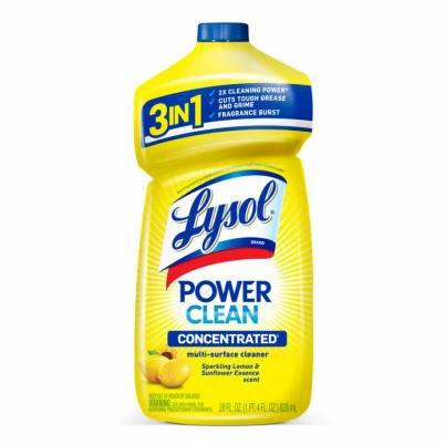 Power Clean Multi-Surface Cleaner, Sparkling Lemon & Sunflower Scent, 28 oz. Concentrate