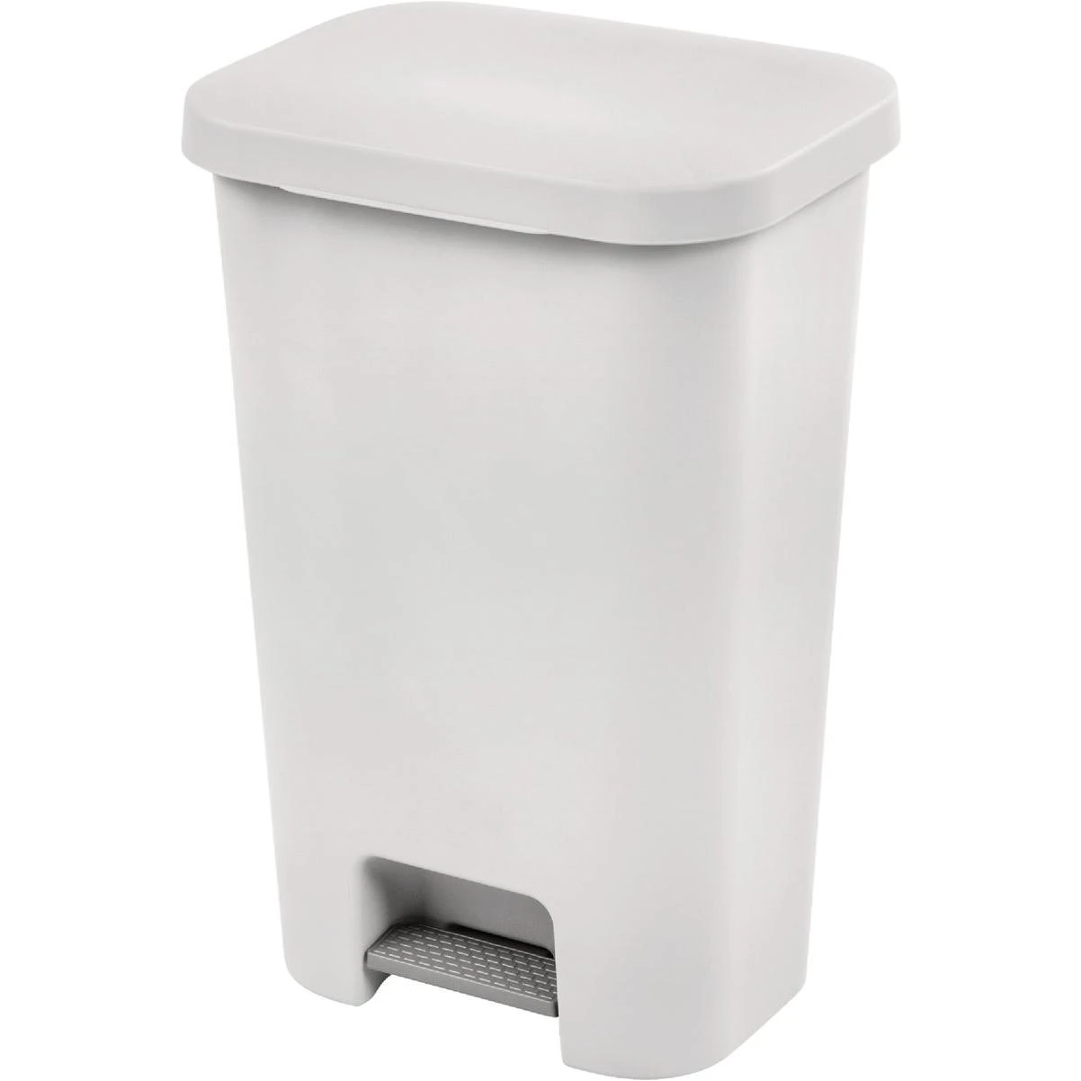 Sterilite 11.9 Gal. White StepOn Wastebasket