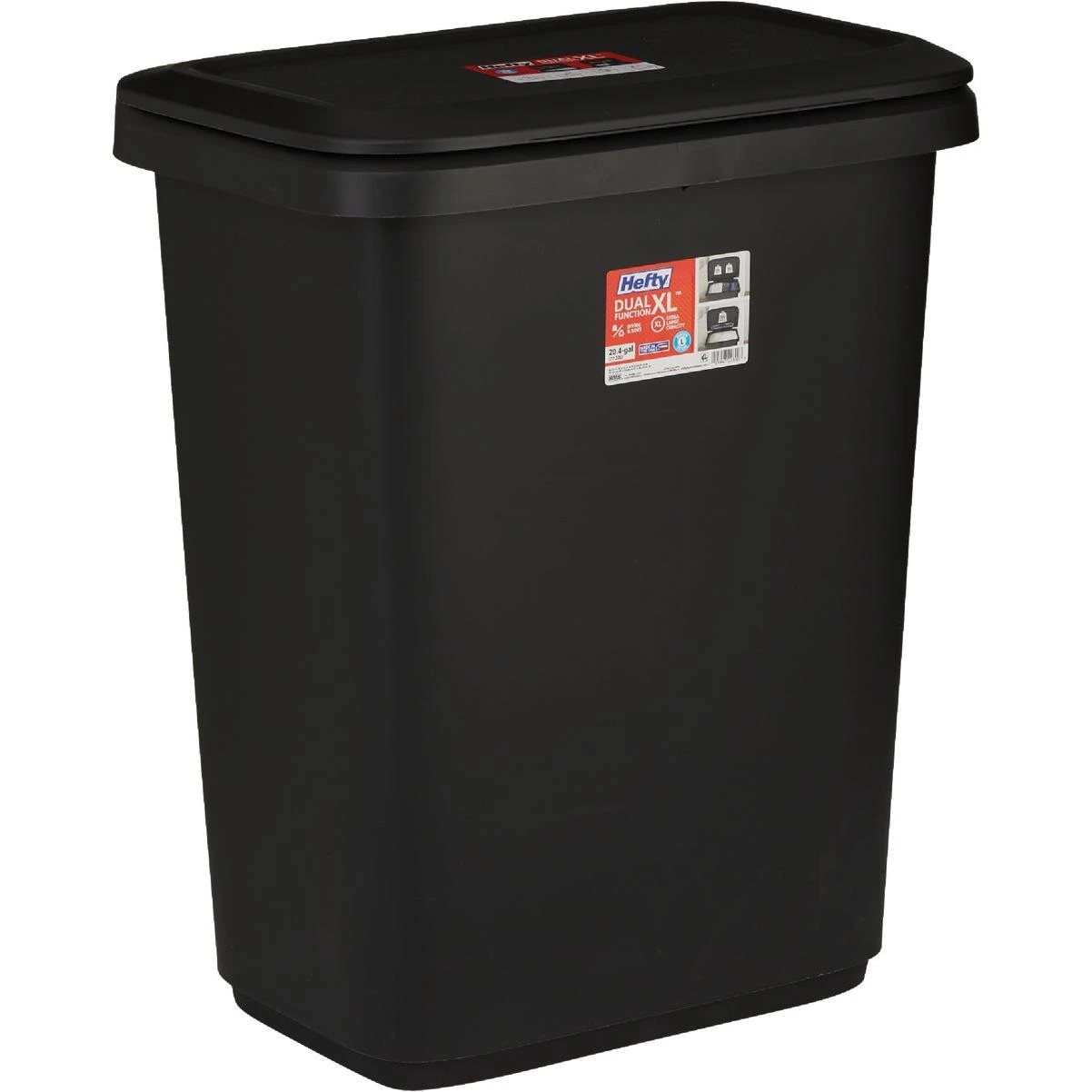 Hefty 20.4 Gal. Dual Function Trash Can