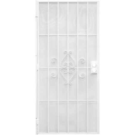 Precision Regal 32 In. W x 80 In. H White Steel Security Door