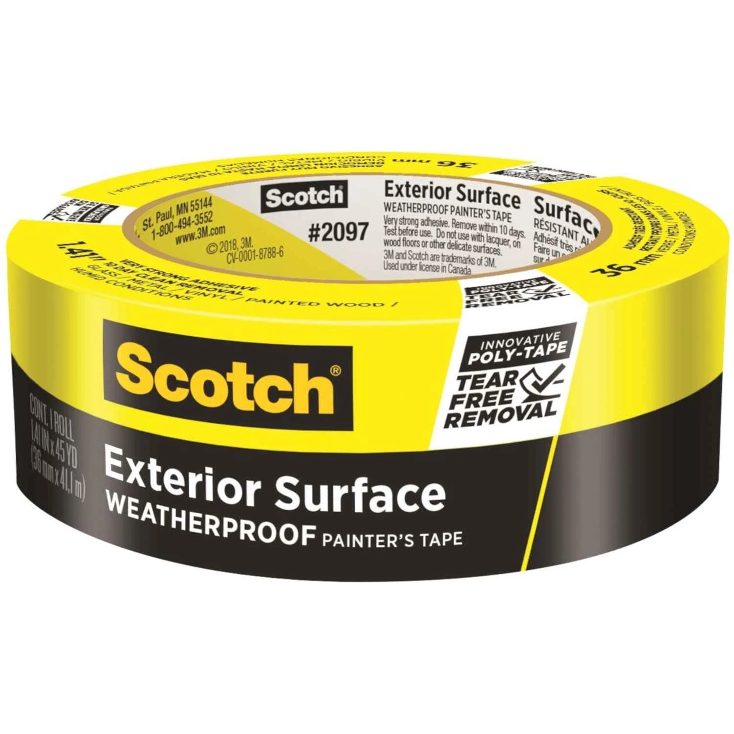 3M Scotch Blue 1.41 in. W x 45 yd. L Blue Super Strength Painter's Tape 1 pk