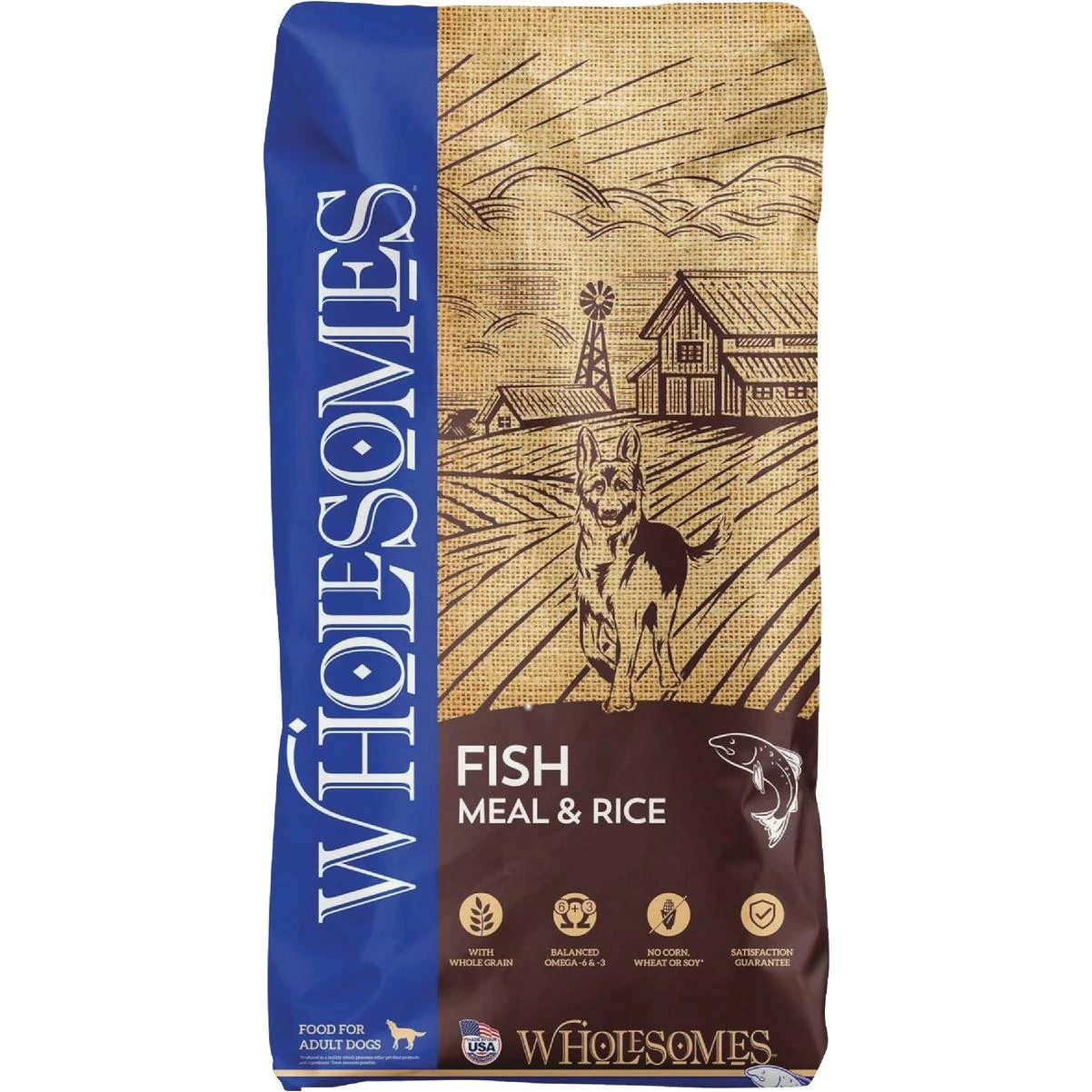 Wholesomes 40 Lb. Fish Meal/Rice Dry Dog Food