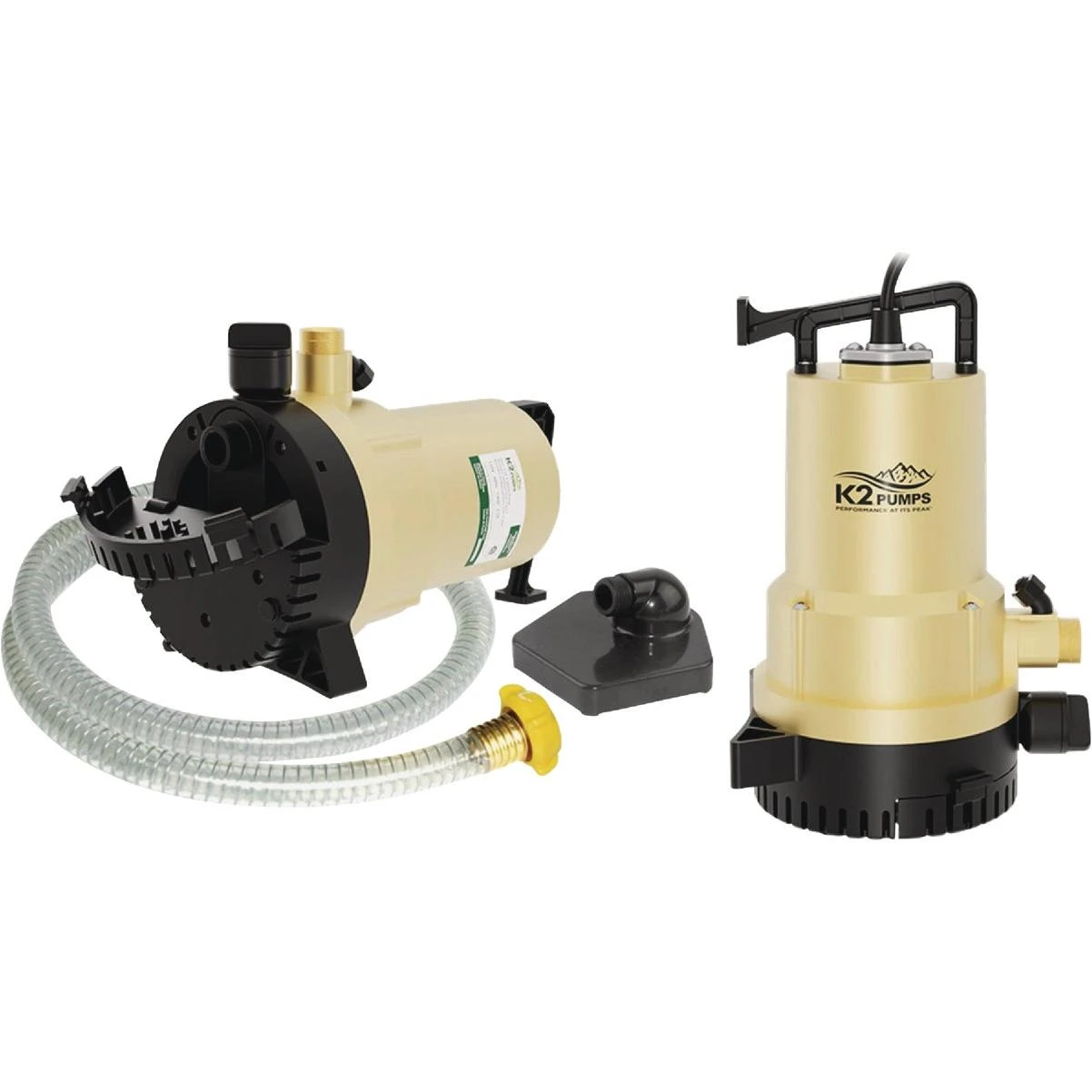 K2 1/4 HP 2-In-1 Submersible Utility & Transfer Pump