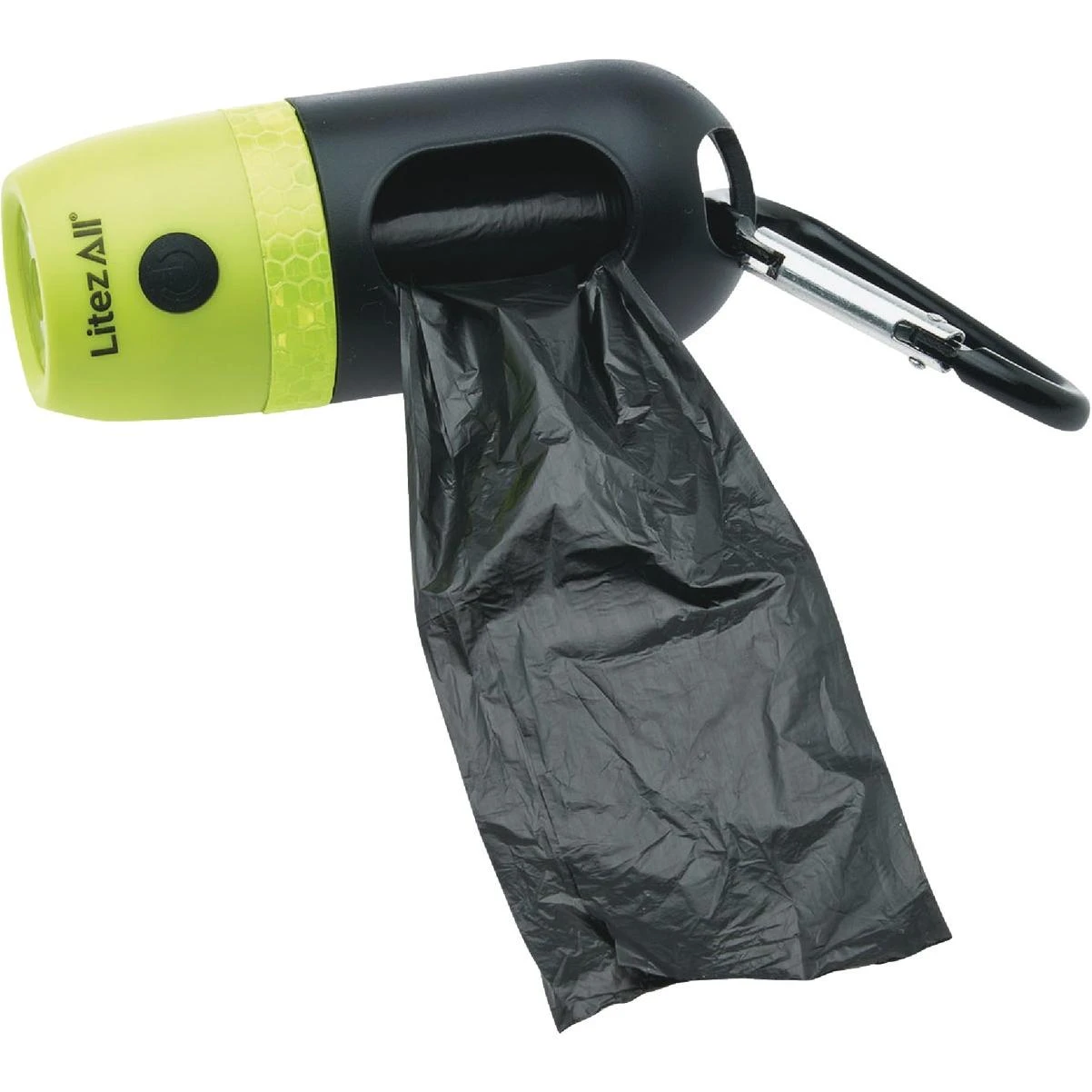 LitezAll Dog Waste Bag Dispenser & 200 Lm. Rechargeable LED Flashlight