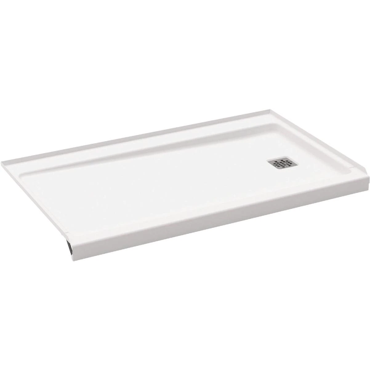 Bootz ShowerCast 6030 60 In. W. x 30 In. D. Left Drain Shower Floor in White