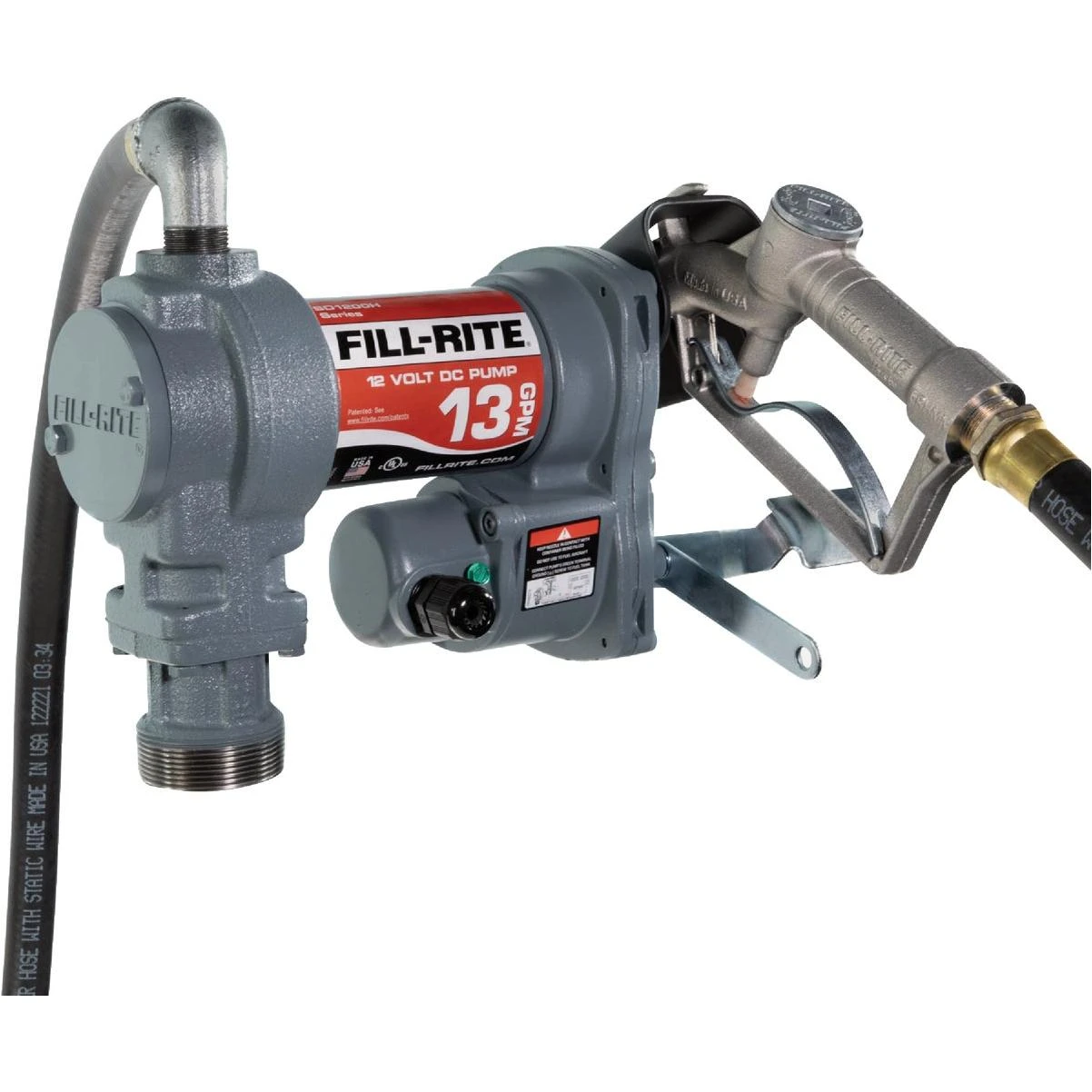 Fill-Rite 12V DC Fuel Transfer Pump with Nozzle