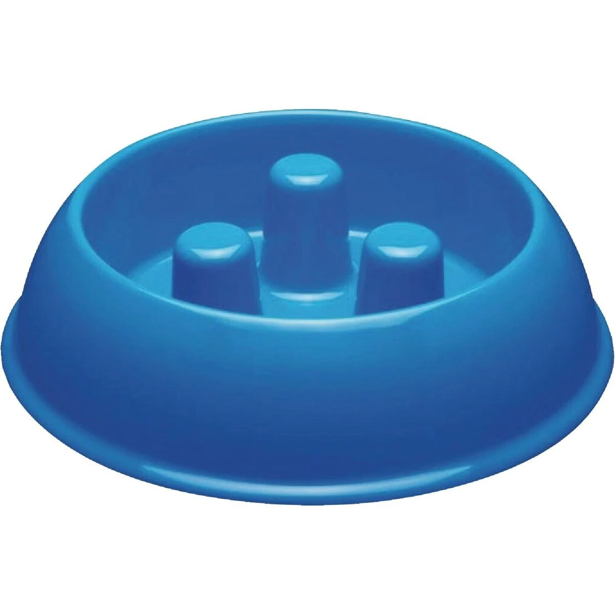 Boss Pet Pro Select 40 Oz. Blue Plastic Slow Feeder Bowl