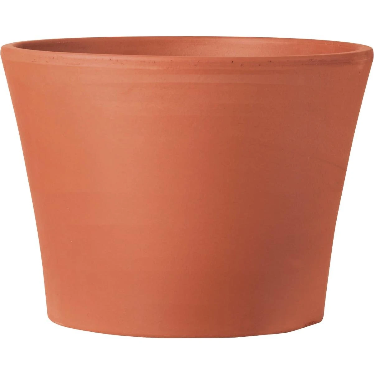 Deroma 4.3 In. Red Terra Cotta Clay Half Cone Planter