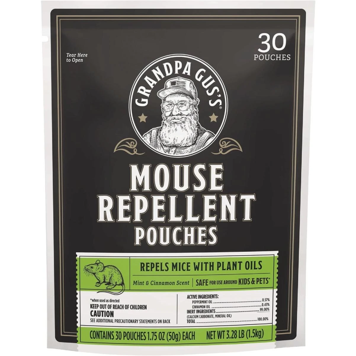 Grandpa Gus's Granular All Natural Mouse Repellent Pouch (30-Pack)