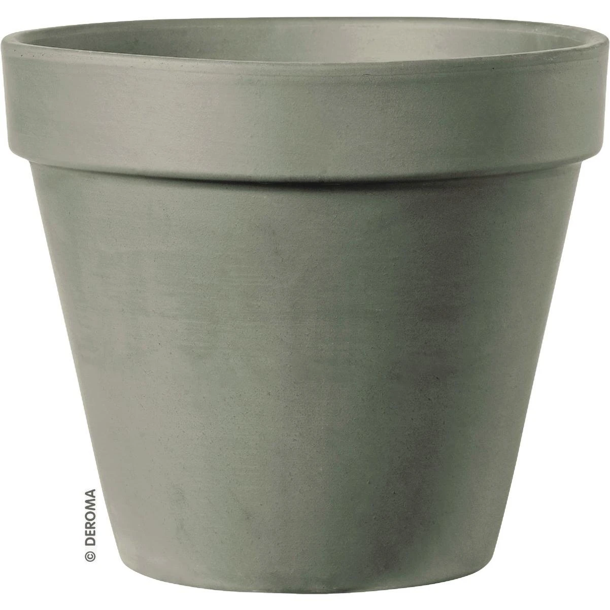 Deroma 2.8 In. Grafite Clay Standard Planter
