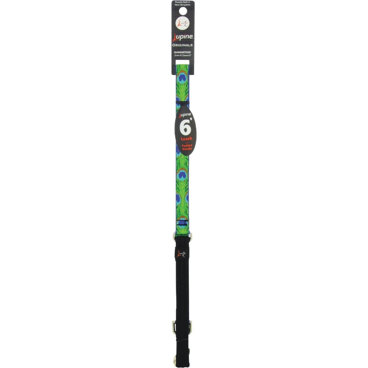 Lupine 3/4 In. x 6 Ft. Woven Pattern Tail Feather Dog Leash