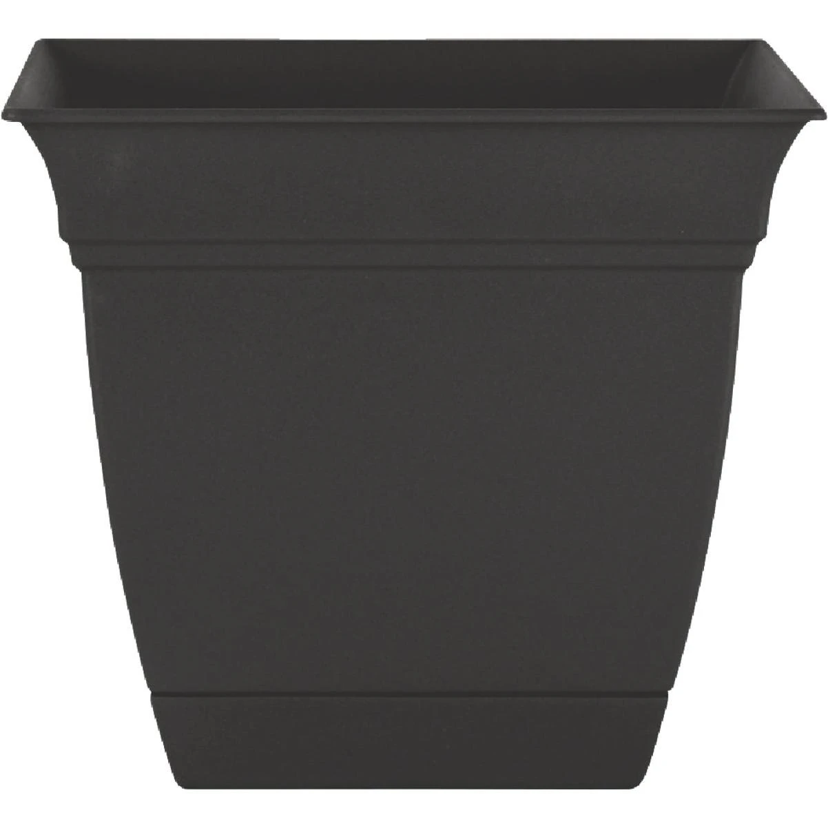 HC Companies Eclipse 12 In. x 12 In. x 10.50 In. Resin Black Planter