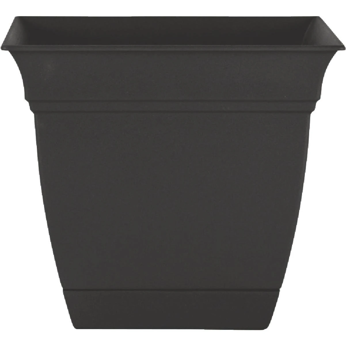 HC Companies Eclipse 8 In. x 8 In. x 7 In. Resin Black Planter