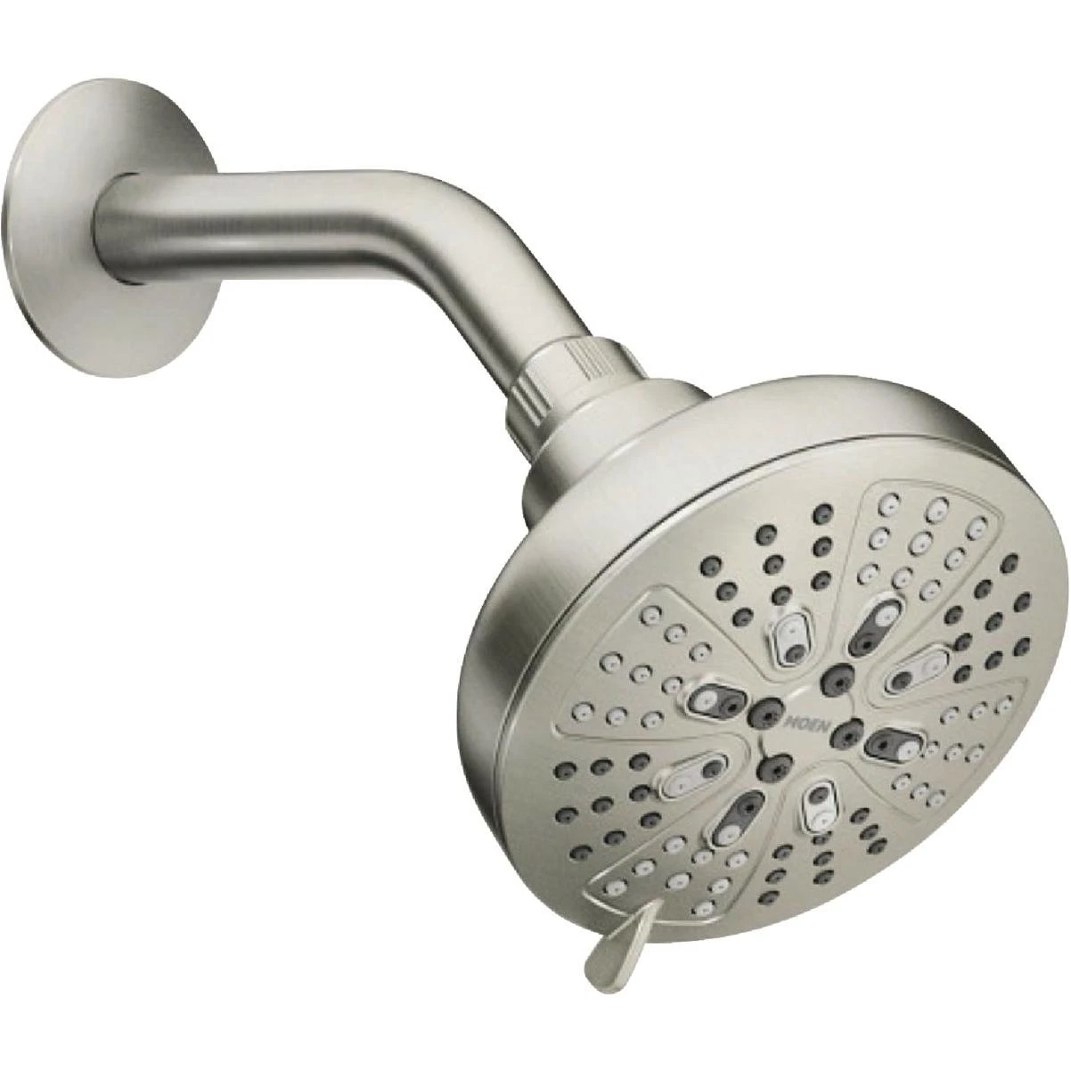 Moen Hydro Energetix Spot Resistant Brushed Nickel 8-function 4.75 In. Dia. Spray Head Fixed Shower