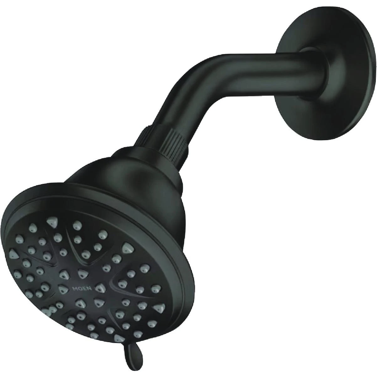 Moen Attune 8-Spray Pattern 4 In. Wall Mount Fixed Shower Head, Matte Black