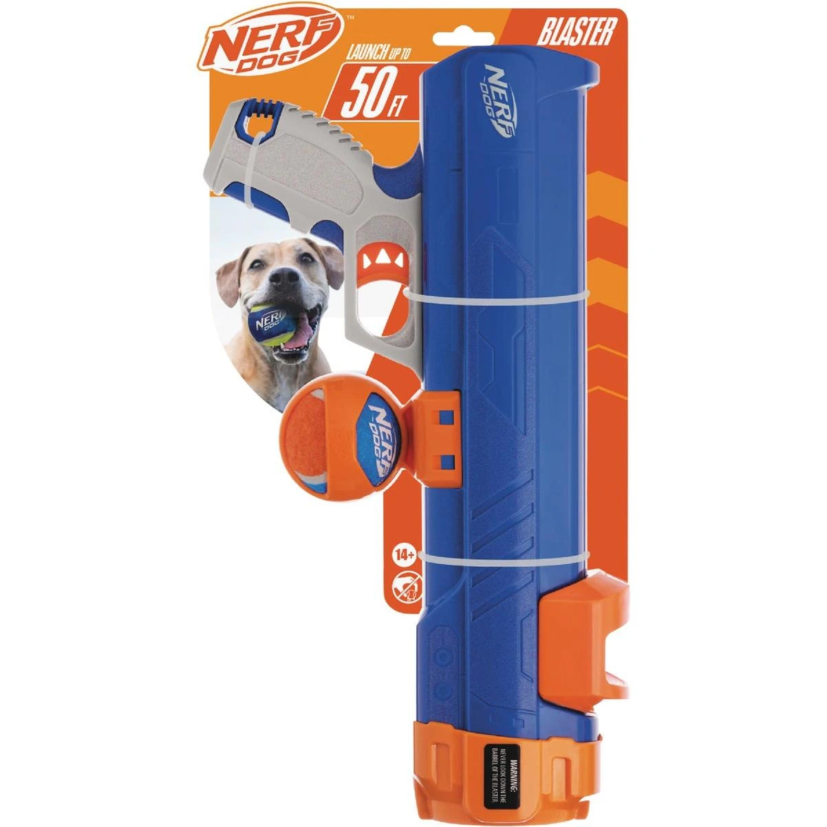 Nerf Dog 16 In. Blaster Dog Toy with Ball Clip