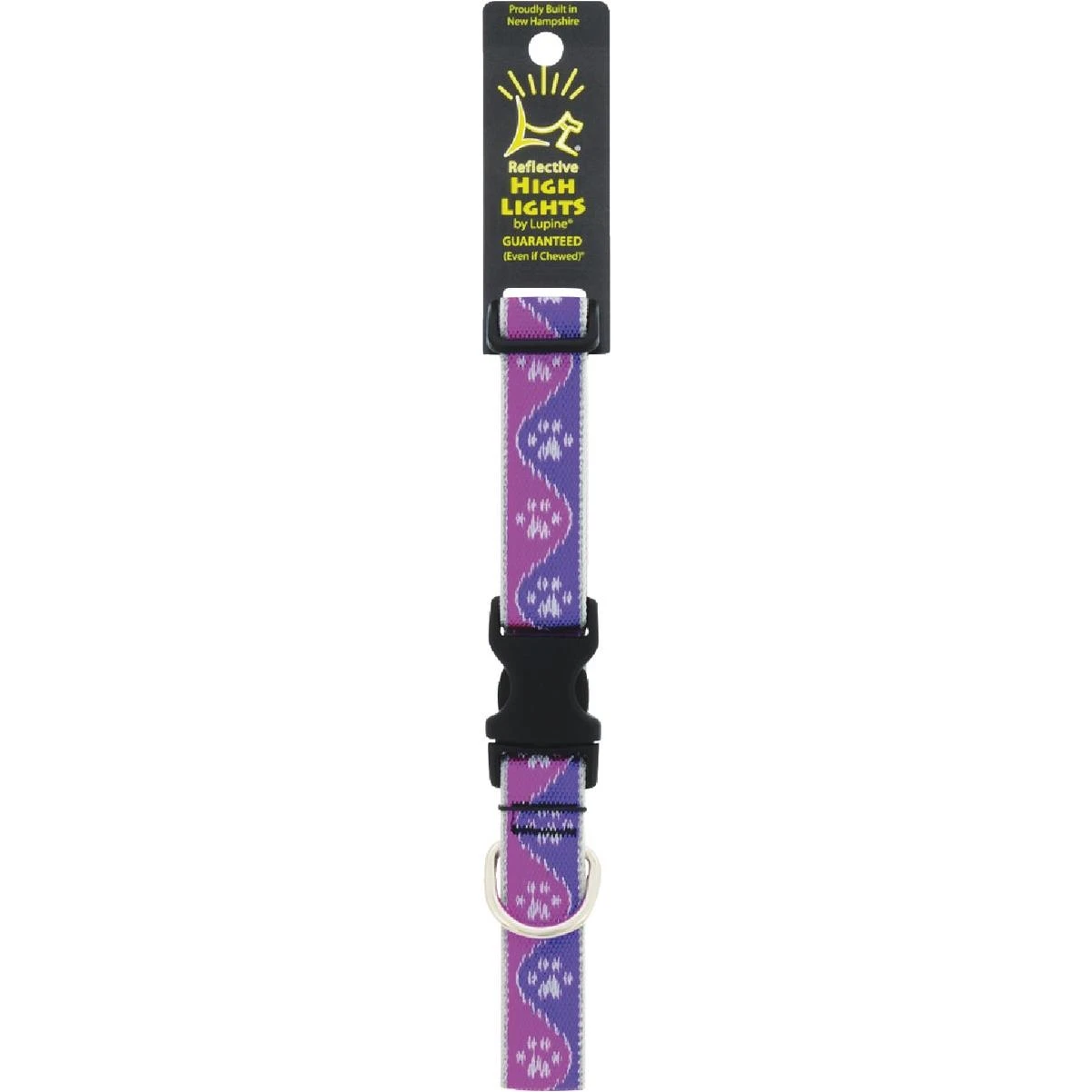 Lupine HL 1 In. Reflective Pink Paws 12 to 20 In. Adjustable Collar