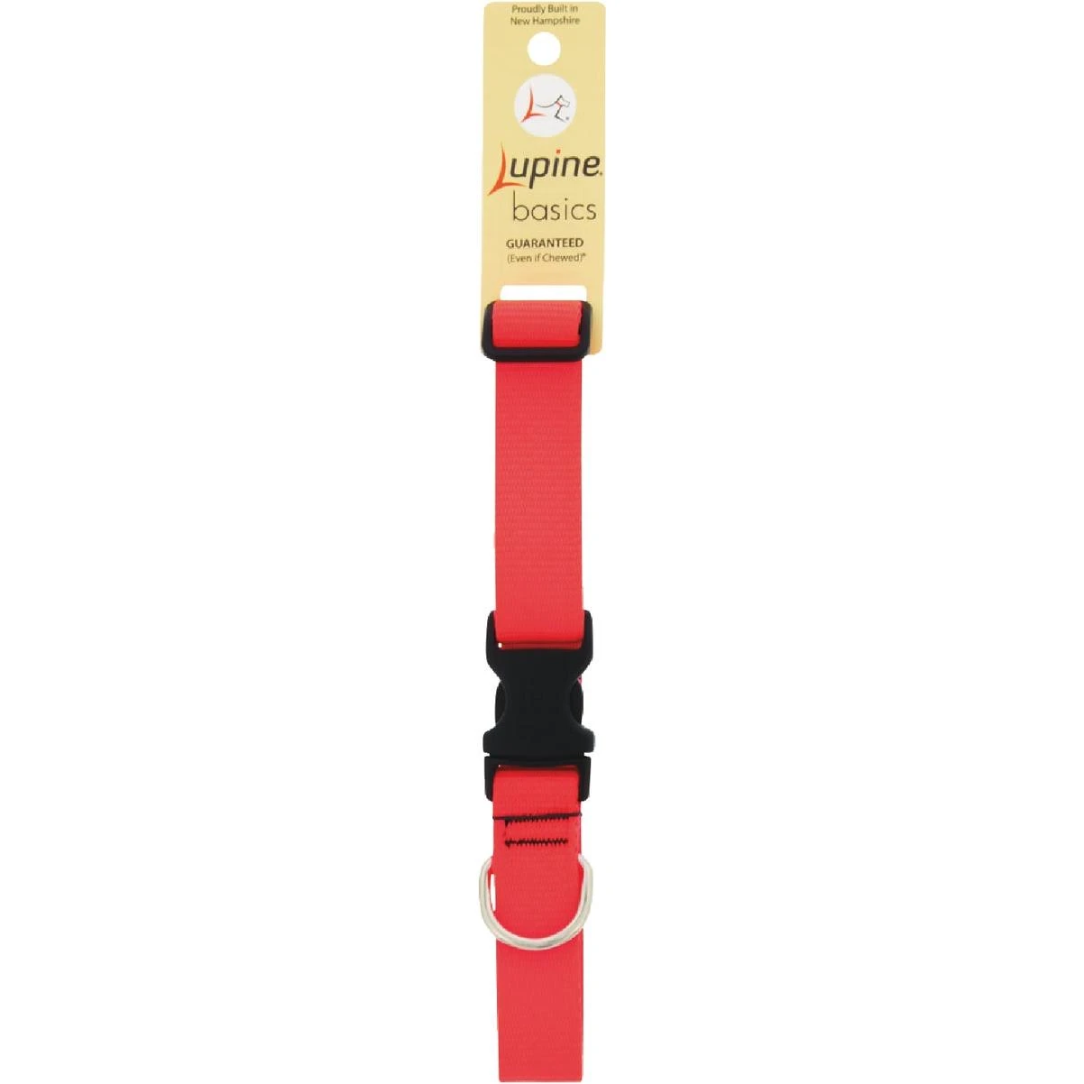 Lupine 1 In. Traditional Solid Blaze Orange 12 to 20 In. Adjustable Collar