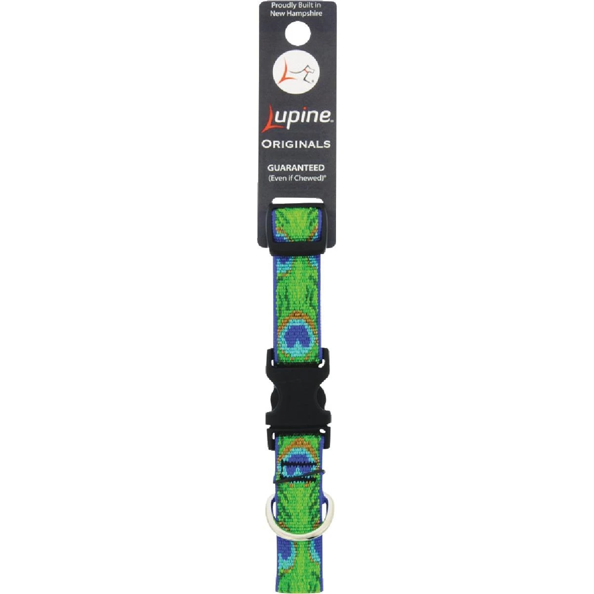 Lupine 3/4 In.  Woven Pattern Tail Feather 9 In. to 14 In.  Adjustable Collar