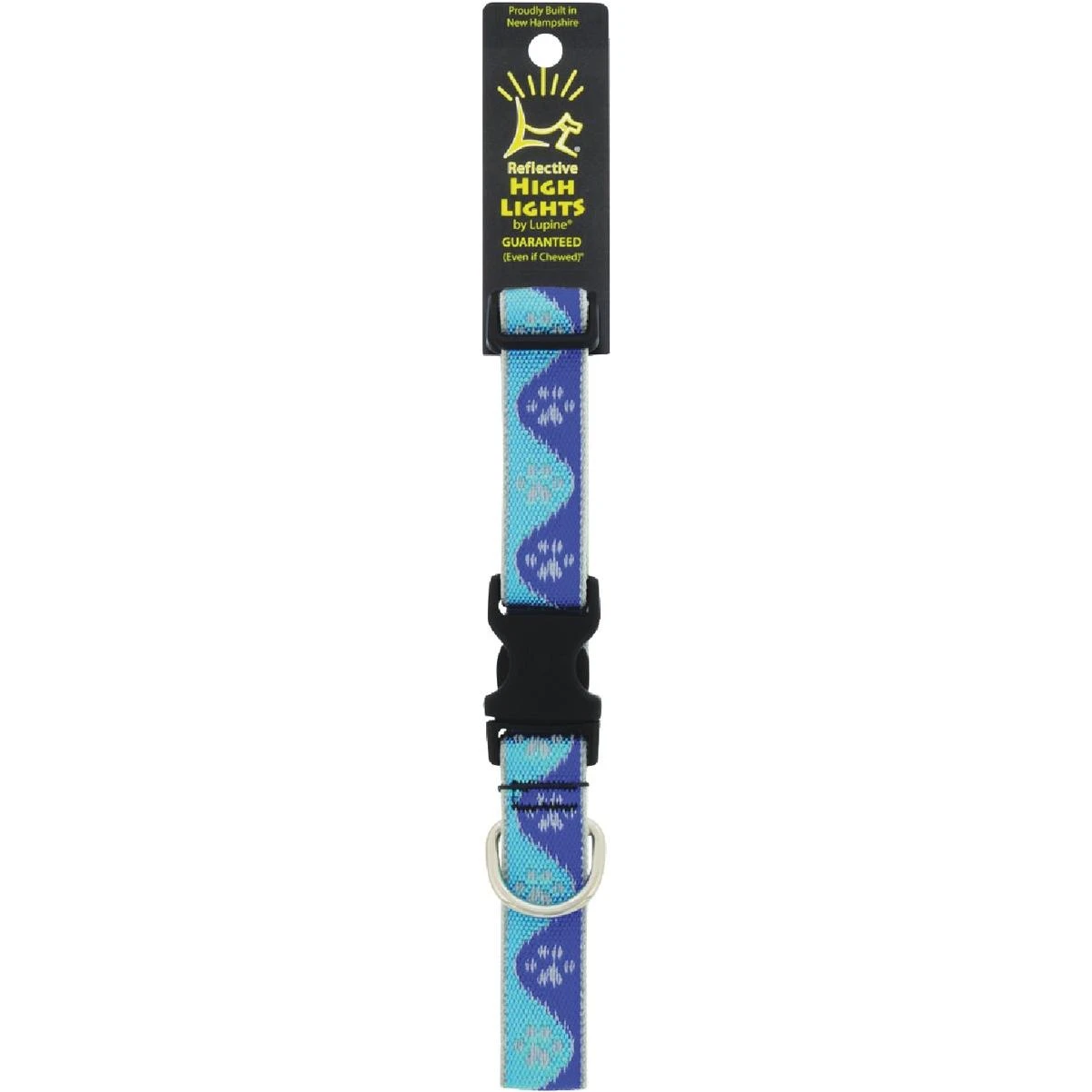 Lupine HL 1 In. Reflective Blue Paws 12 to 20 In. Adjustable Collar
