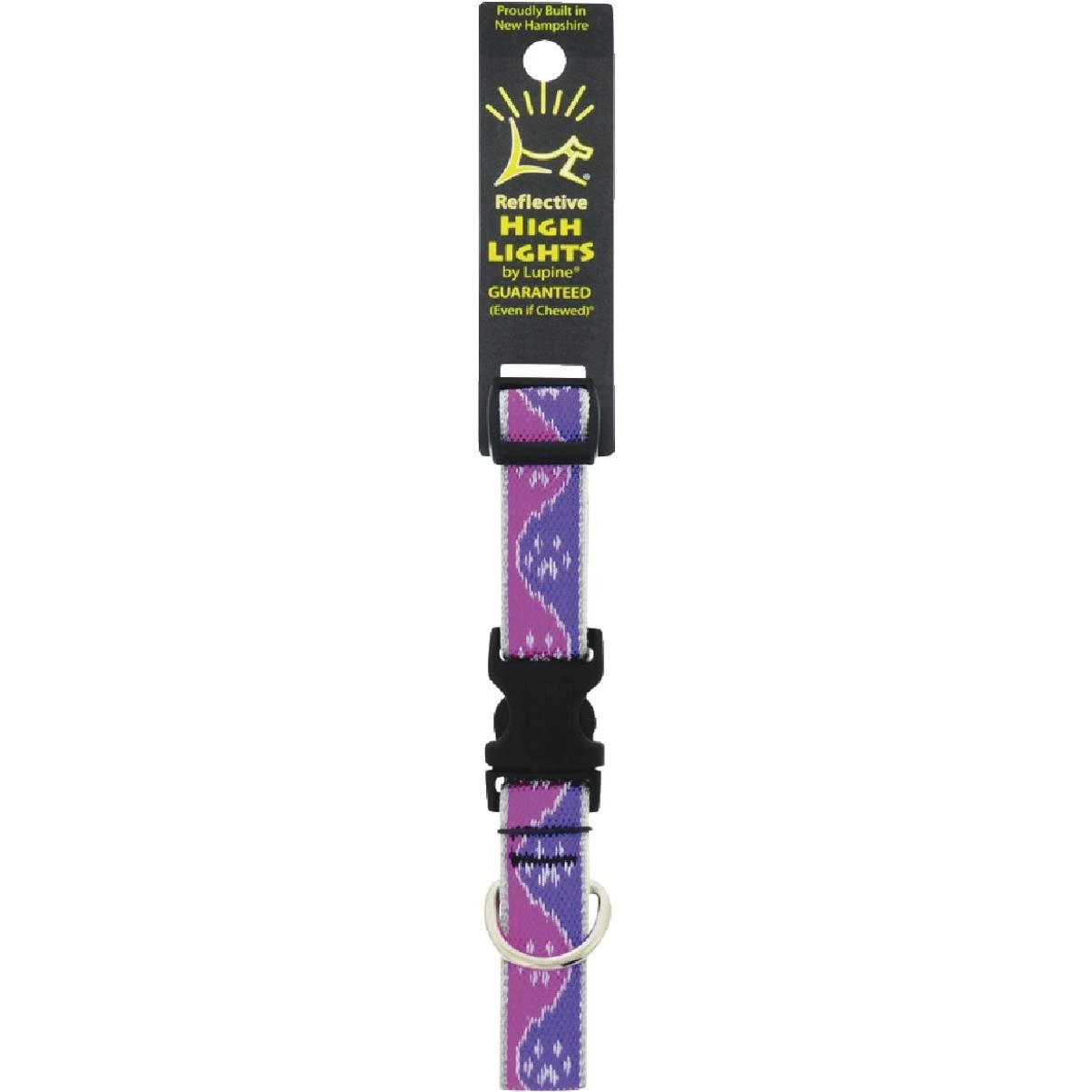 Lupine HL 3/4 In. Reflective Pink Paws 9 to 14 In. Adjustable Collar
