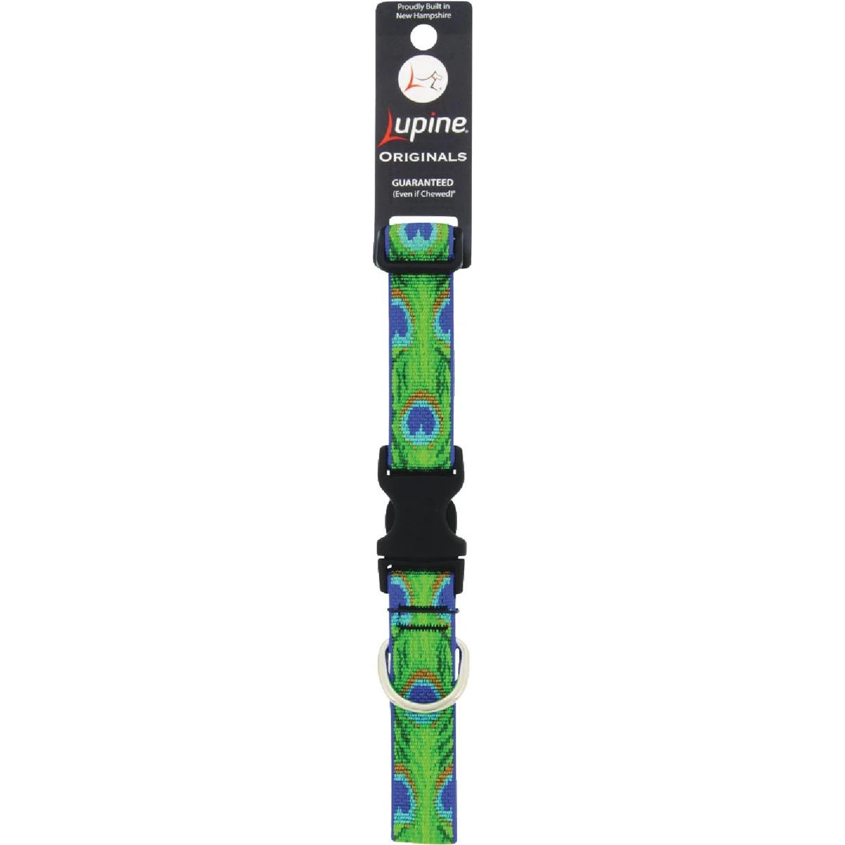 Lupine 1 In. Woven Pattern Tail Feather 12 In. to 20 In.  Adjustable Collar