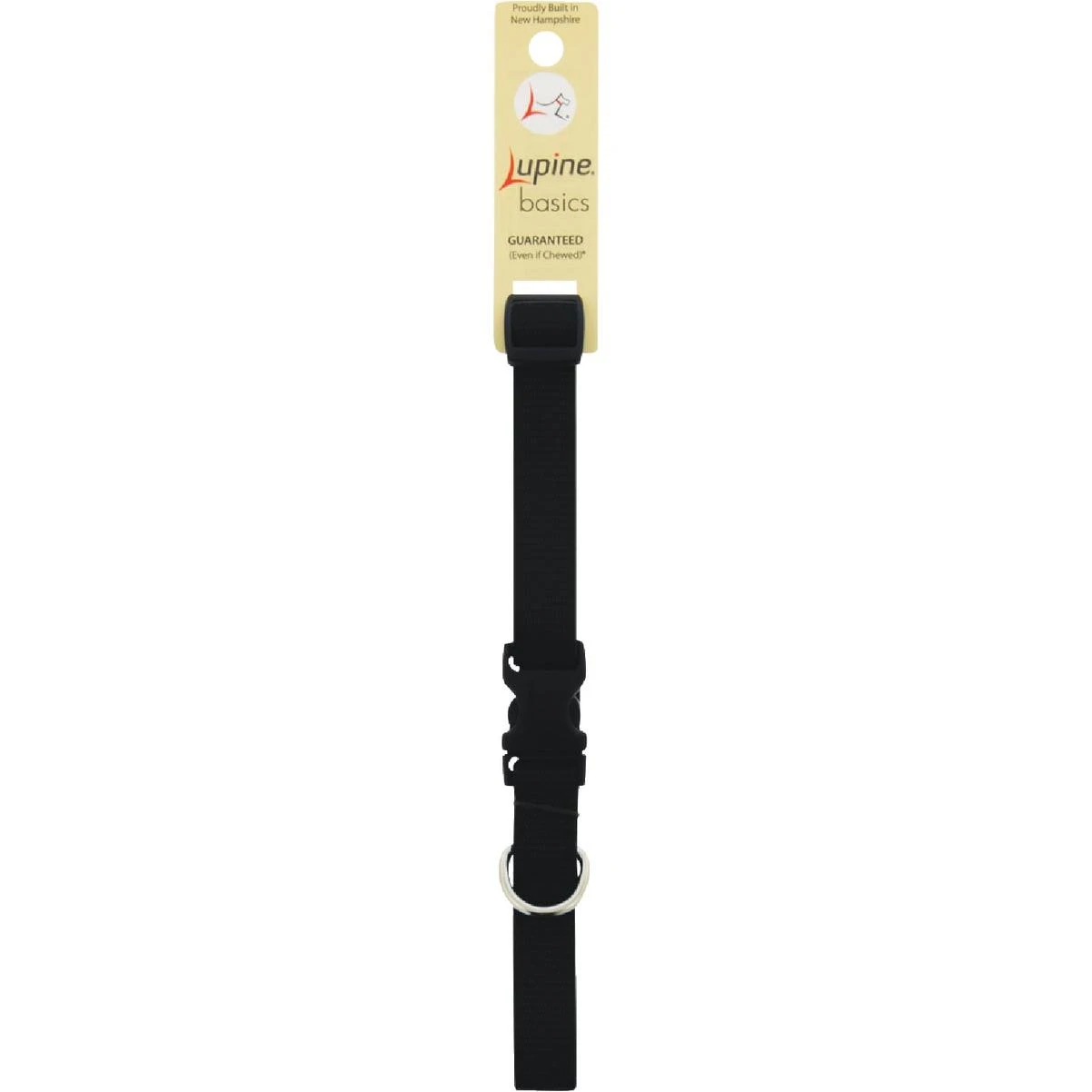 Lupine 3/4 In. Traditional Solid Black 13 to 22 In. Adjustable Collar