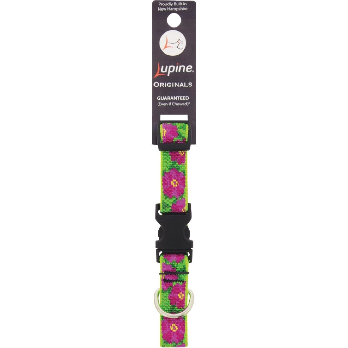 Lupine 3/4 In.  Woven Pattern Petunias  9 In. to 14 In.  Adjustable Collar