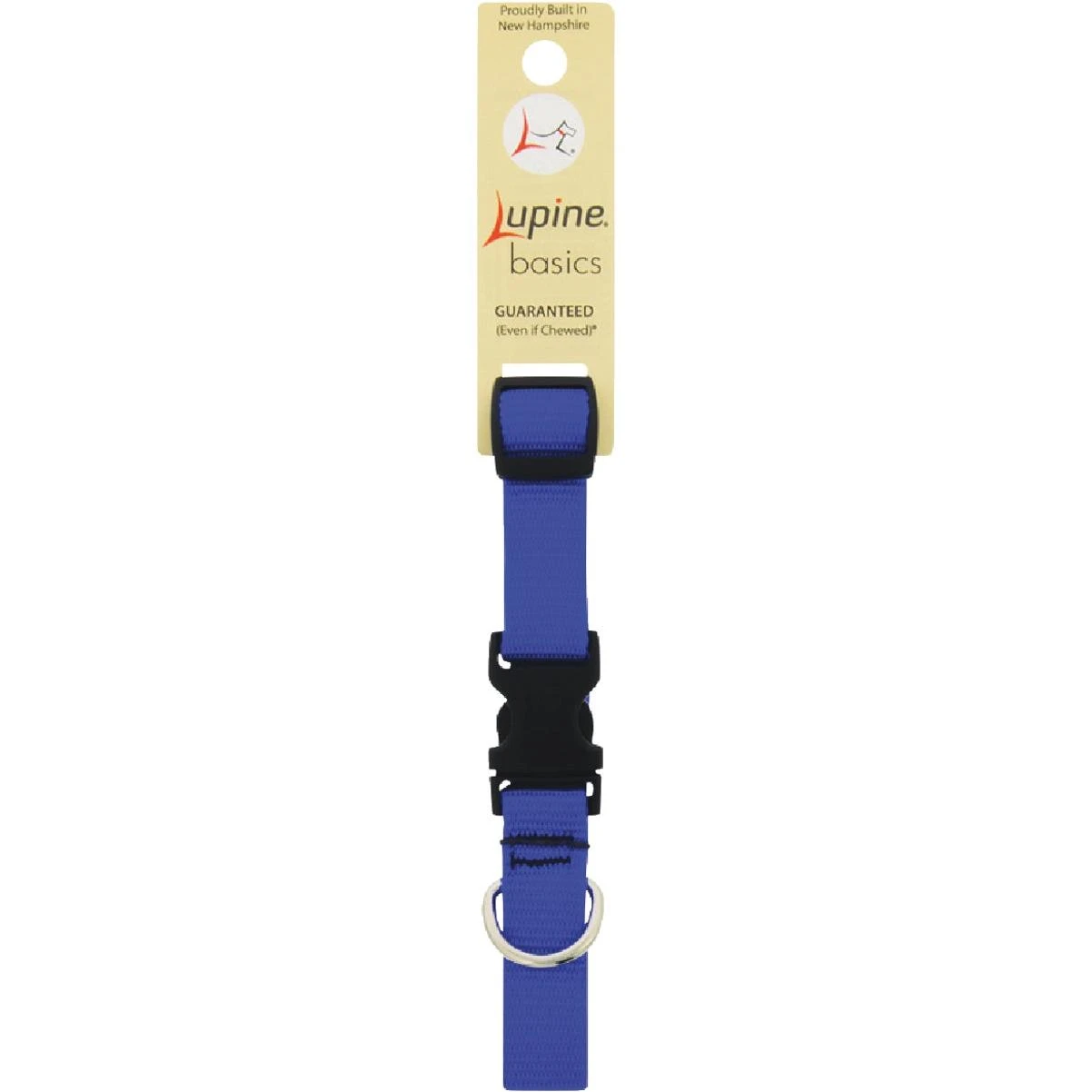 Lupine 3/4 In. Traditional Solid Blue 9 to 14 In. Adjustable Collar