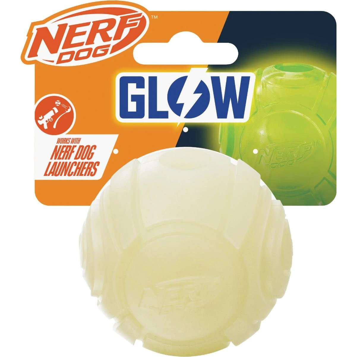 Nerf Dog 2.5 In. TPR Glow Sonic Ball