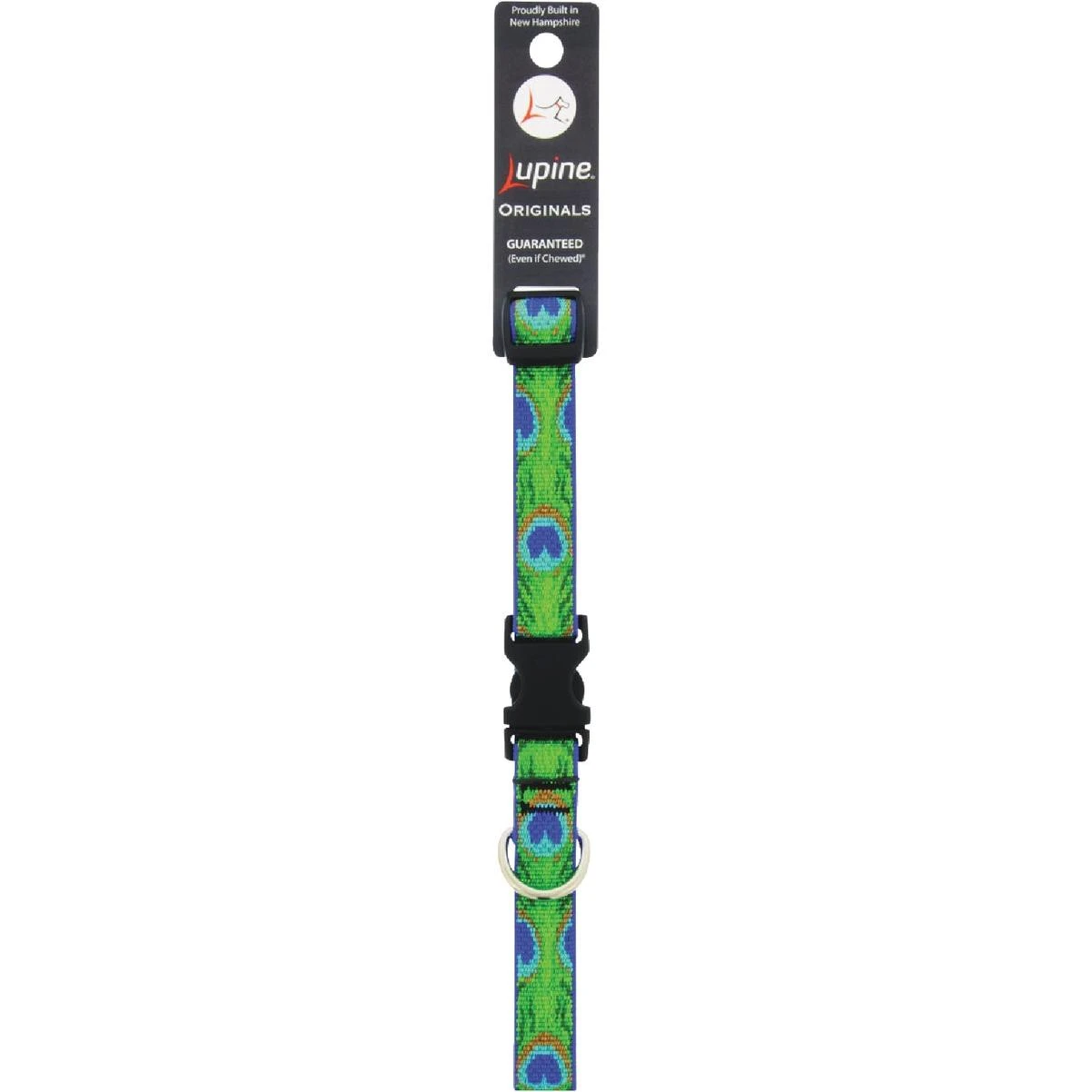 Lupine 3/4 In.  Woven Pattern Tail Feather  13 In. to 22 In.  Adjustable Collar