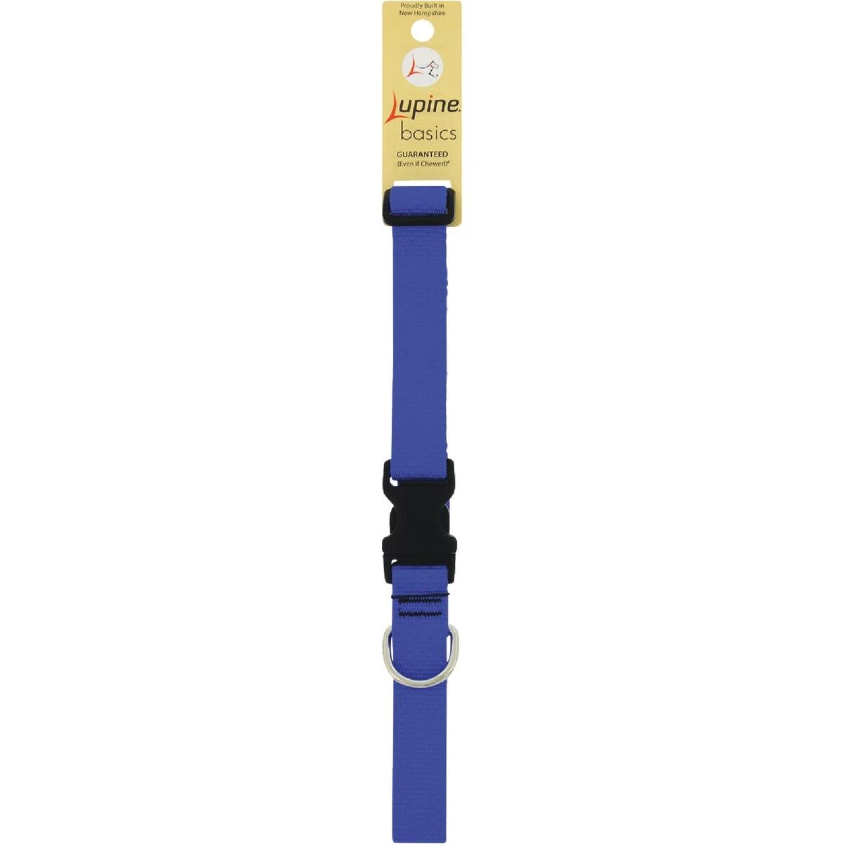 Lupine 1 In. Traditional Solid Blue 16 to 28 In. Adjustable Collar